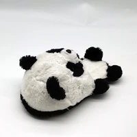 panda indoor slippers special offer custom warm winter lovers home slippers floor lovers shoes flat furry plush slippers