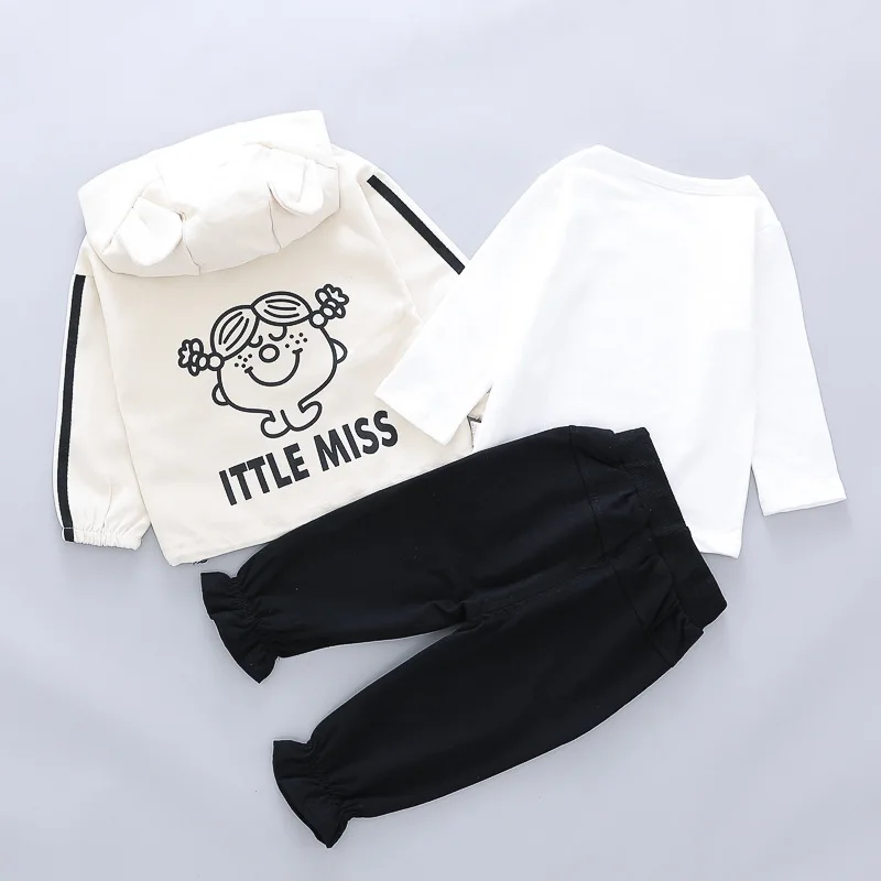 Комплект одежды для маленьких девочек HYLKIDHUOSE футболка и штаны отпуска осень