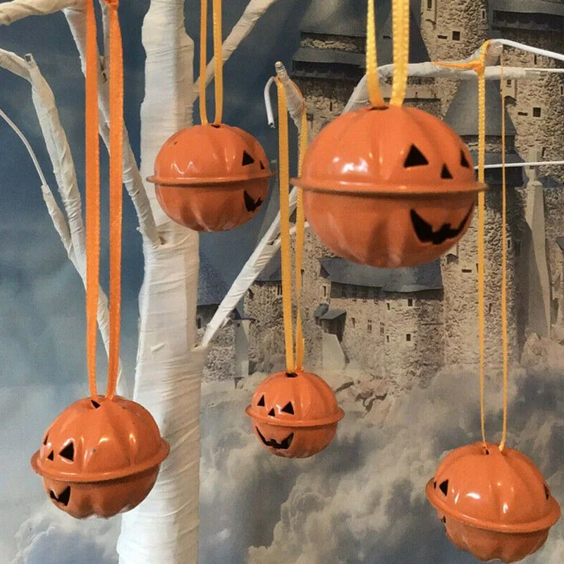 

Festival Supplies 3CM/4CM Tree Hanging Pumpkin Bells Hot Sale High Quanlity Popular Tree Decorations Halloween 10pcs/Lot