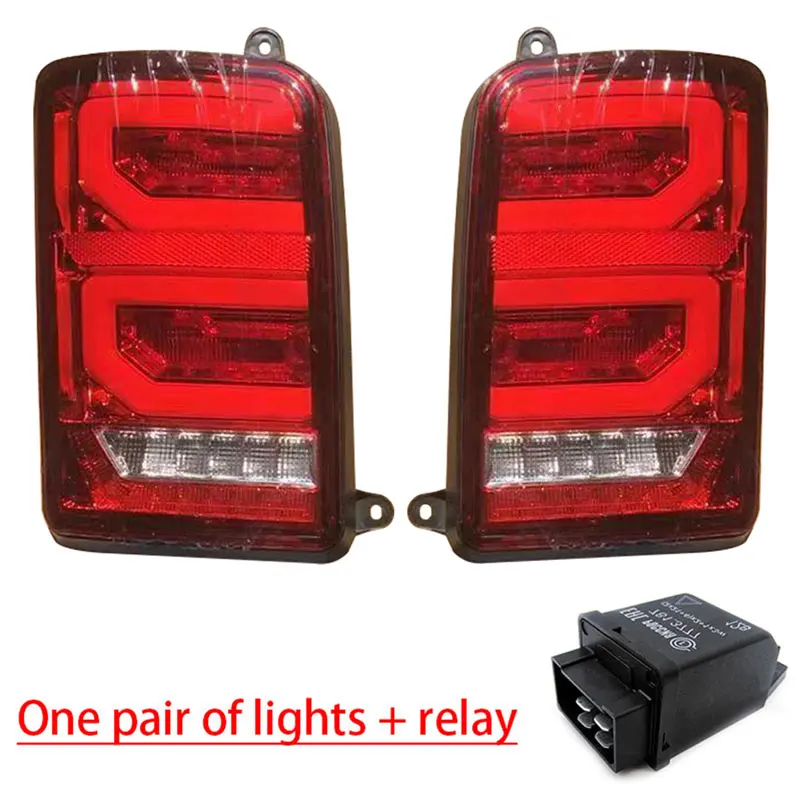 red and relay Для Лада Нива 4X4 части высокое качество светодиодный ходовой задний тормозной светильник s ralay задний светильник - Цвет: red and relay