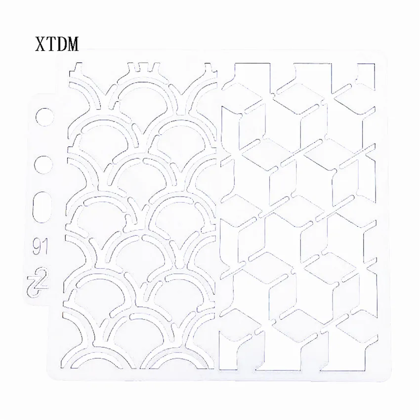 Лепестки дождя пластиковые формы Щит DIY торт шаблоны для вырезания Полые