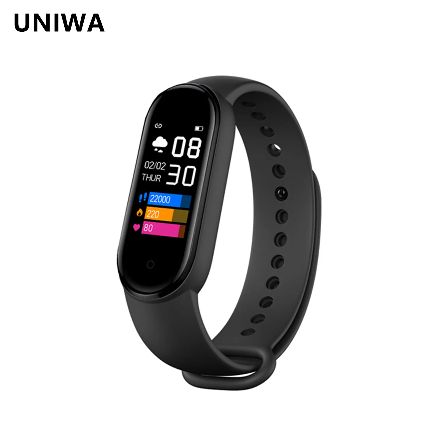 

UNIWA M5 pro Smart Bracelet IP68 Waterproof Smart Watch Fitness Traker Heart Rate Health Sport Smart Wristband For Men Woman