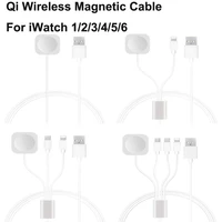 3 in 1 apple watch charger cable 2 in 1 cord quick magnetic qi wireless charger for iwatch 1 2 3 4 5 6 iphone xs 8 11 por max 12