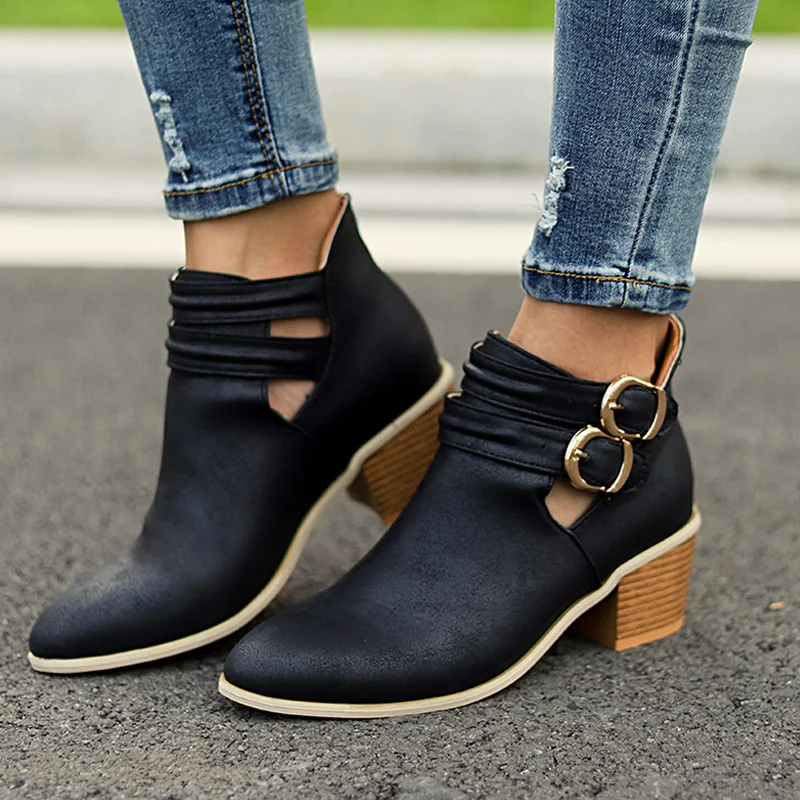 HEE GRAND/женские ботильоны коллекция 2018 года зимние модные ботинки в стиле ретро с