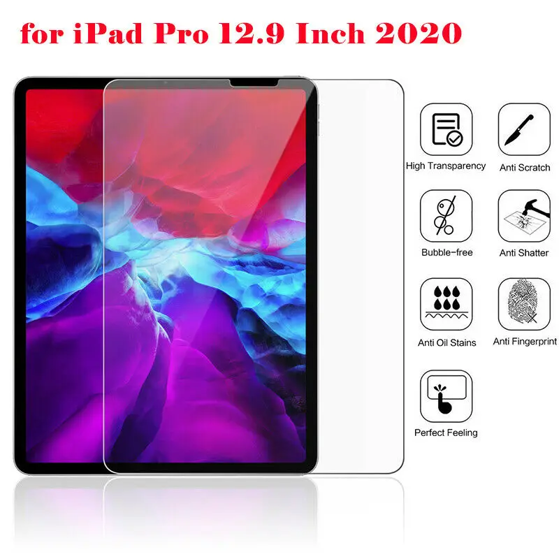 2pcs screen protector for ipad pro 2020 11 2021 full coverage tablet screen protector ipad pro 2018 12 9 tempred glass film free global shipping