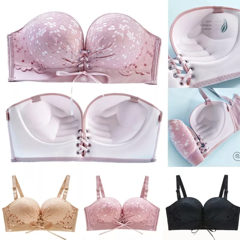 

New Women Invisible Strapless Bra Silicone Gel Backless Self-Adhesive Stick On Push Up Wings Bra A-