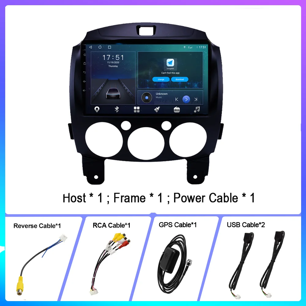 6g 128g car radio for mazda 2 2007 2014 android 10 car multimedia video player autoradio gps navigation stereo carplay no dvd free global shipping