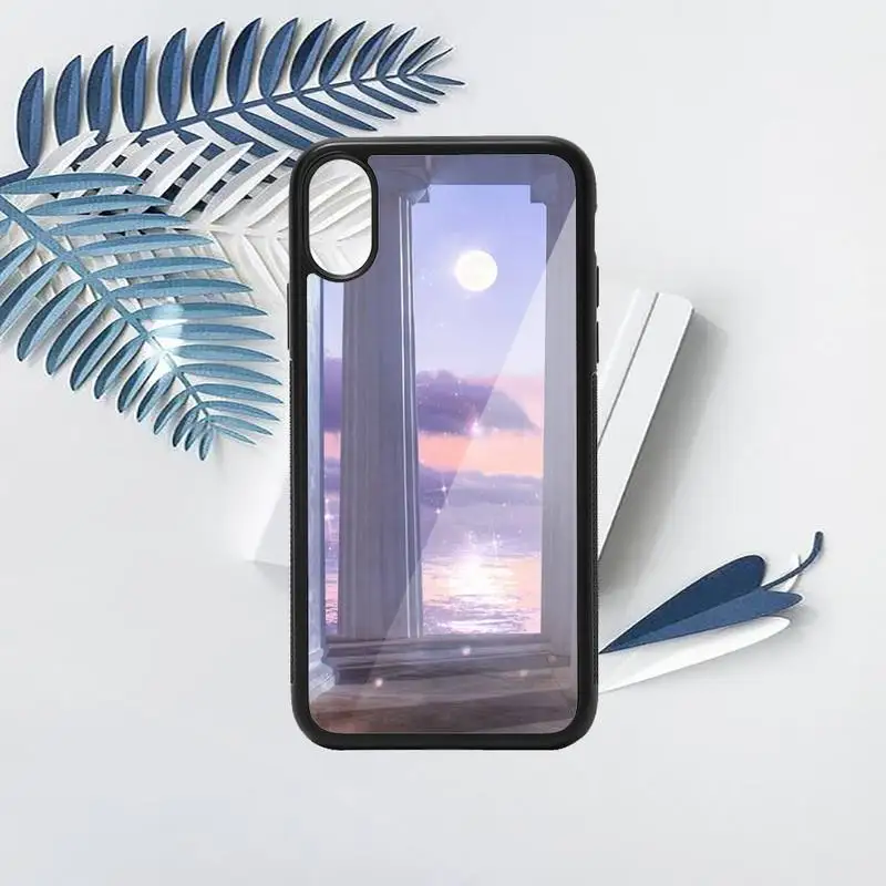 

Moon starry sky sun creative illustration Phone Case TPU For iPhone X XR XS 11 12 mini Pro MAX 6 6S 7 8 Plus SE 2020