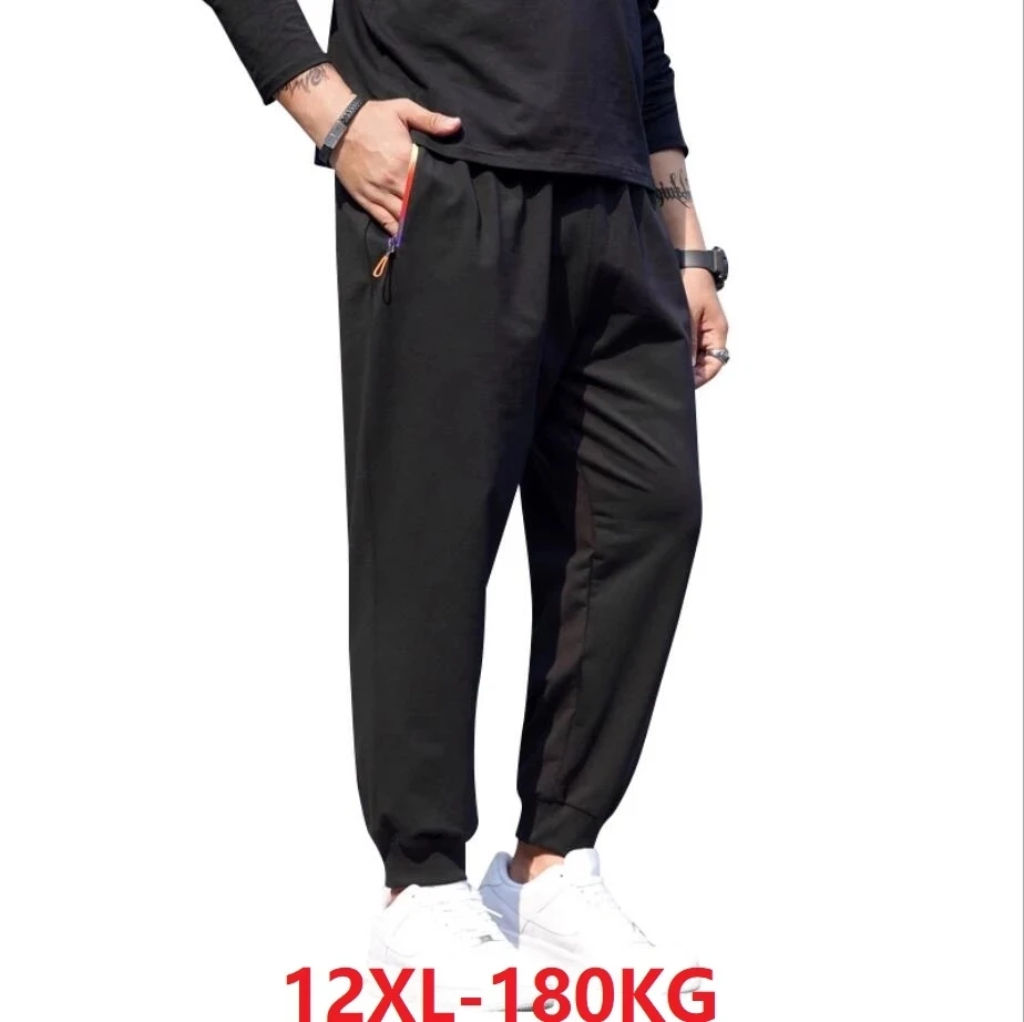 

High quality spring summer men sweatpants sports pants plus size 7XL 8XL 9XL 12XL oversize pants 180KG 58 60 62 66 68 70