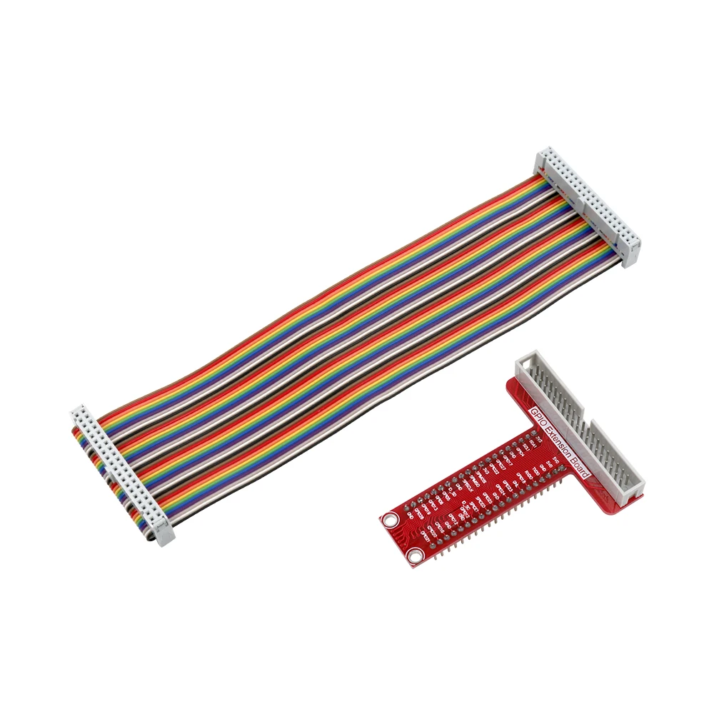 RPi GPIO Расширительная плата + 40 контактный плоский ленточный кабель для Raspberry Pi 3 2