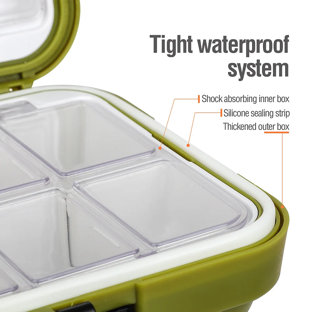 

24/28 Grid Fishing Gear Accessories Waterproof sub-Box Fishing Hook Supplies Tool Storage Box Fishing Tackle box Large Capacity