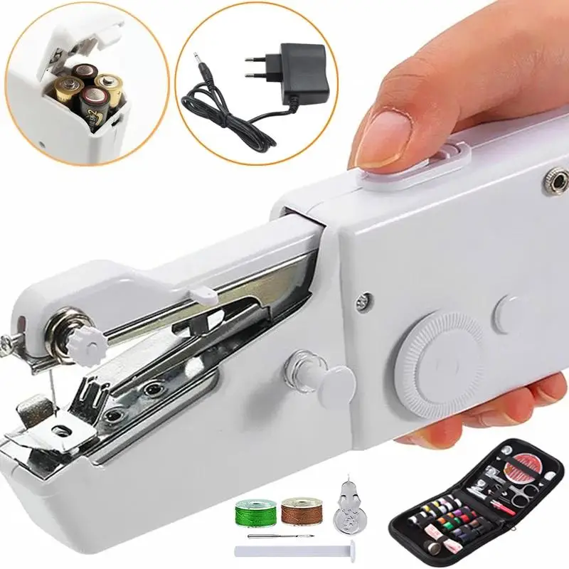 

Household Manual Small Sewing Machine Mini Sew Machines Portable Sewing Machine with Sewing Kit Handwork Tools Accessories