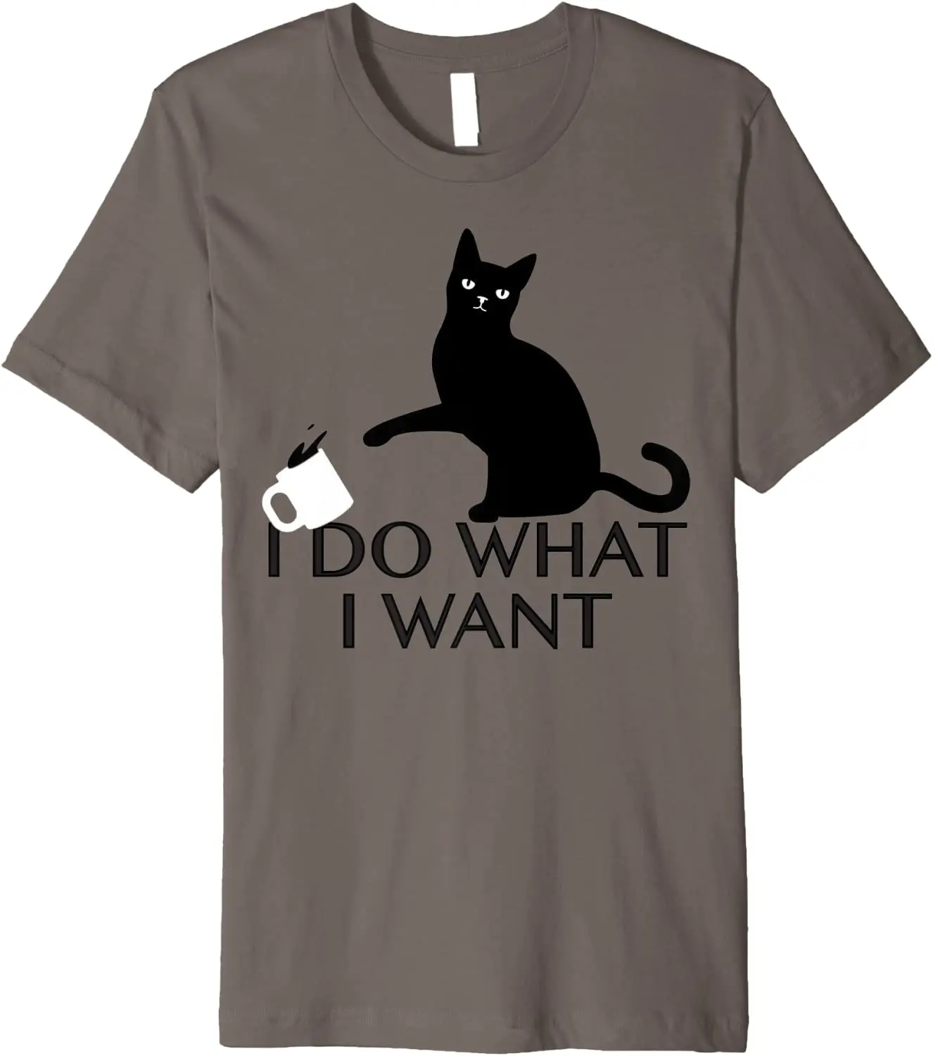 

2021 T Shirt Women Kawaii Summer Tops T-shirt Tee Shirt Unisex Funny Cat Personality shirt "I Do What I Want" Premium T-Shirt