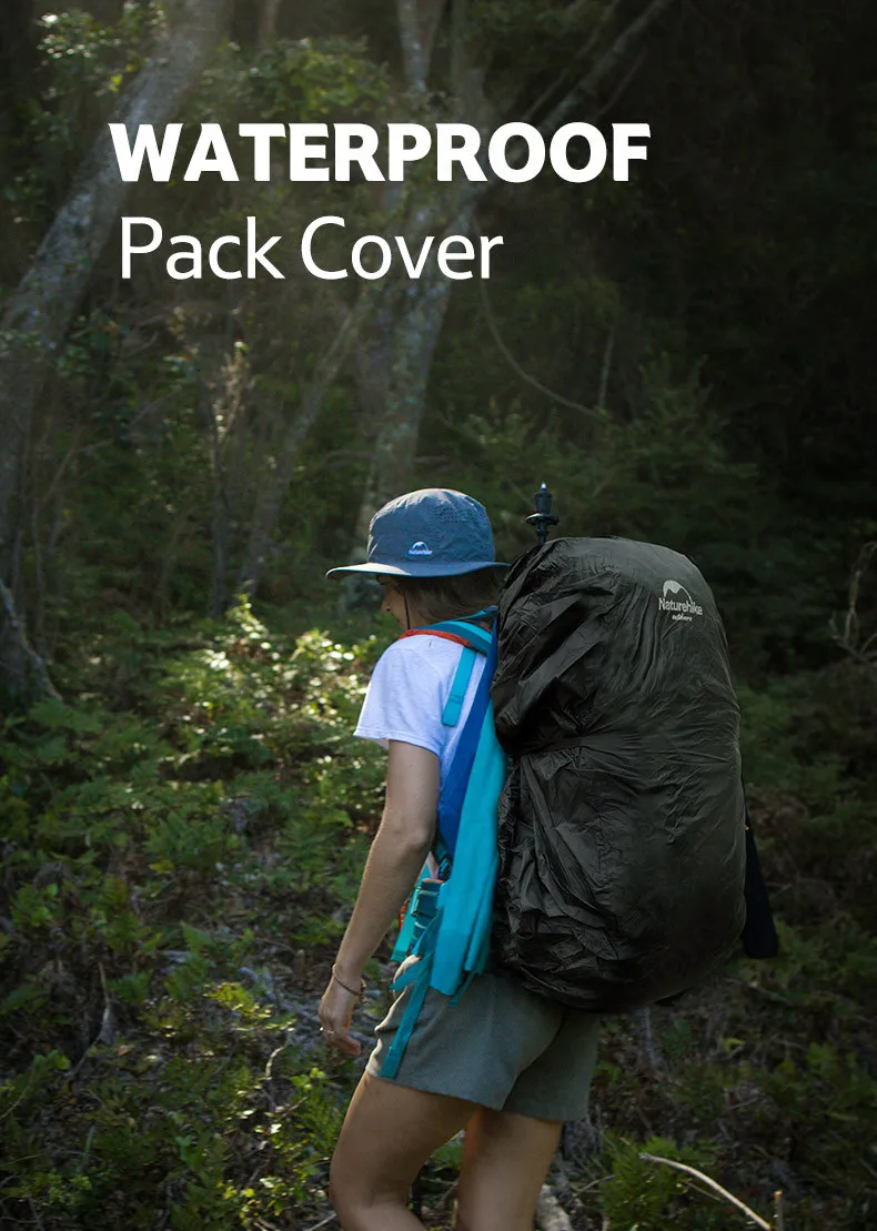 Naturehike открытый альпинистский нейлон непромокаемый мешок крышка TUP водонепроницаемое покрытие 35-75L пылезащитный Снежный пакет крышка