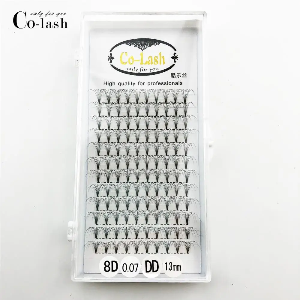 Colash 3d/4d/5d/6d DD curl D curl Premade объемные вентиляторы ресницы русский объем наращивание ресниц Premade наращивание ресниц из искусственной норки