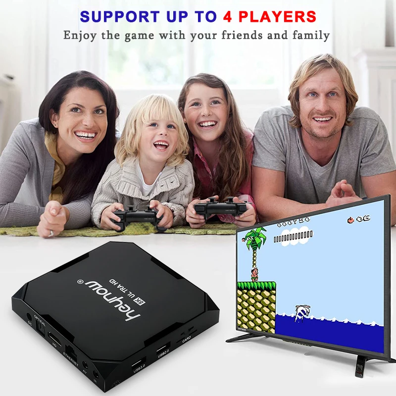 Приставка Игровая HEYNOW X Max Plus 8K HD Wi-Fi 50000 + для PS1/PSP/N64/SS Android 9 EE4.2 | Электроника