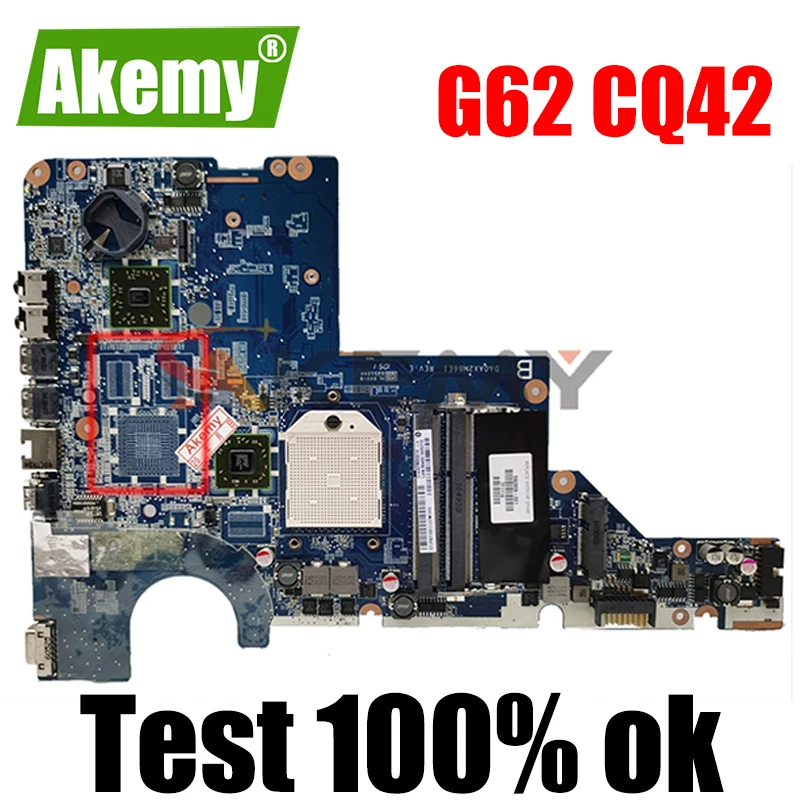 

Материнская плата AKemy для ноутбука 592809-001 592809-501 для HP Presario G42 G62 CQ42 CQ62 DAOAX2MB6E1, материнская плата