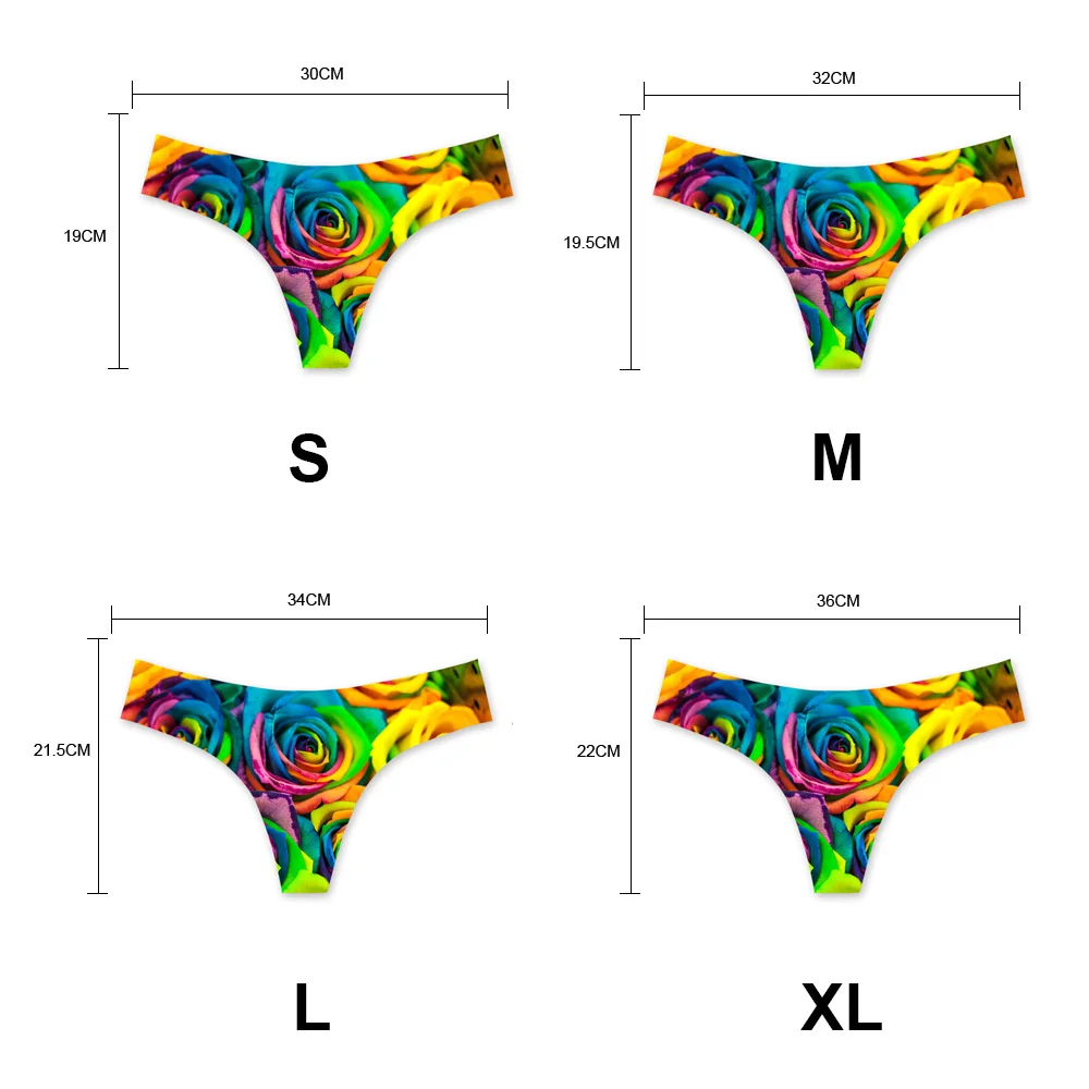 

FORUDESIGNS Women Casual Breathable Panties Swallows and Guitar Patterns Design G Strings Seamless Ultra Thin Intimate Thongs