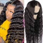 Свободный парик с глубокой волной, парики из человеческих волос на сетке спереди для черных женщин, плотность 180, Remy, 13x4, вьющийся парик на сетке