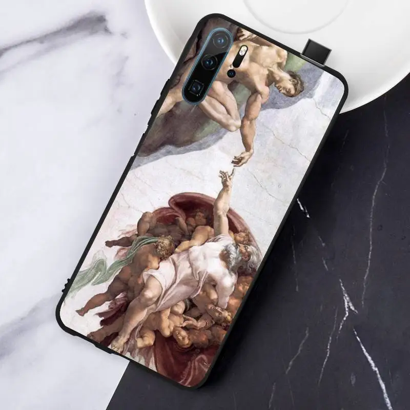 

Vintage Plaster Statue David aesthetic Art Phone Case For Huawei honor Mate P 10 20 30 40 Pro 10i 9 10 20 8 x Lite