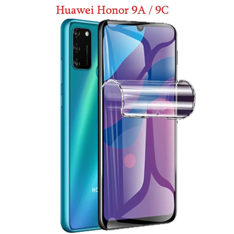 

Мягкая защитная наклейка для Huawei honor 9a, прозрачная Гидрогелевая пленка для honor 9c/honor9 a, не закаленное стекло