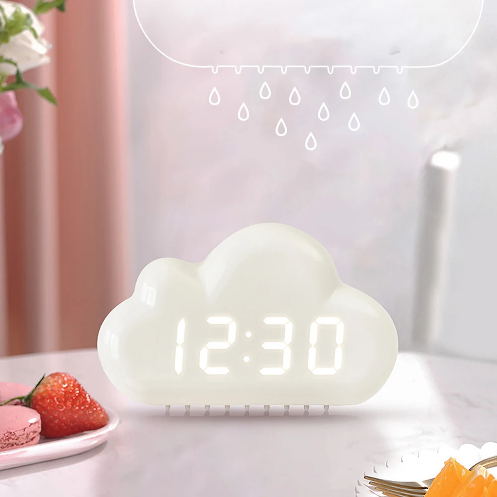 Необычный дизайн Двухцветные светодиодные лампы Usb-часы с аккумулятором