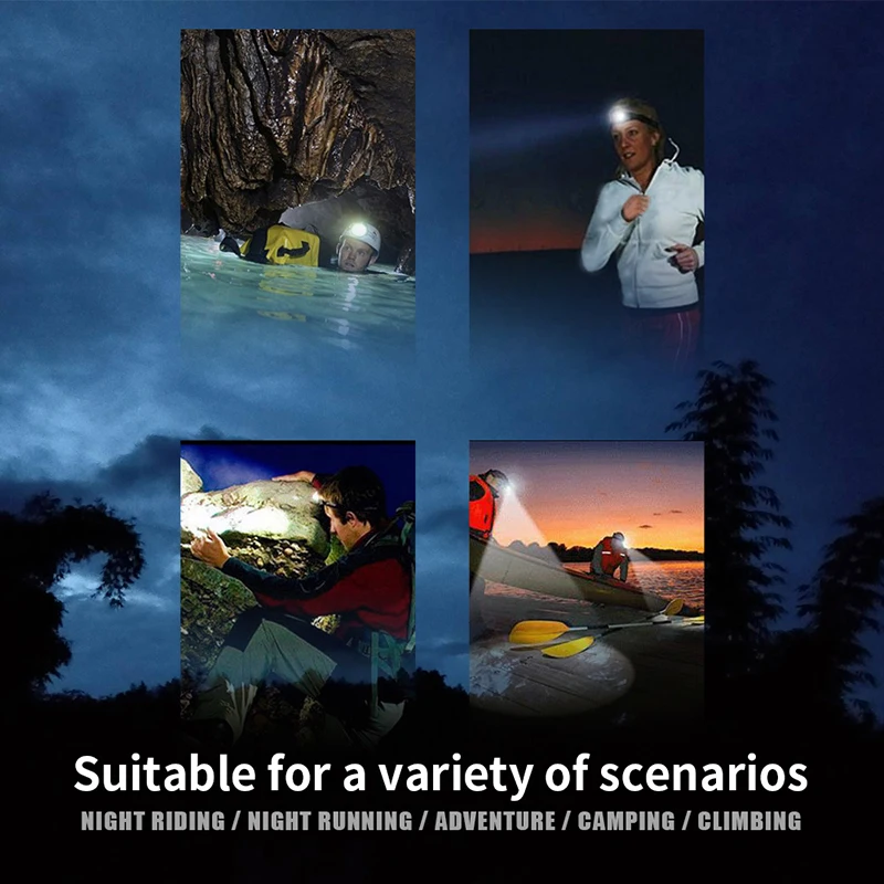 Светодиодный налобный фонарь Boruit с зарядкой от USB ночник светильник B7 SOS мини