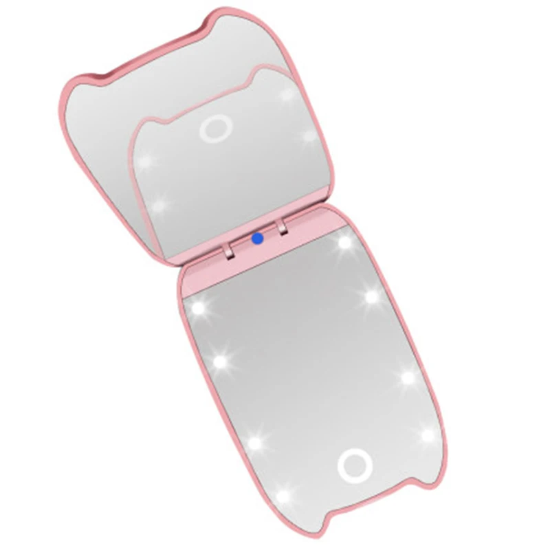 2019 1 шт. модные женские туфли косметическое зеркало складной Портативный