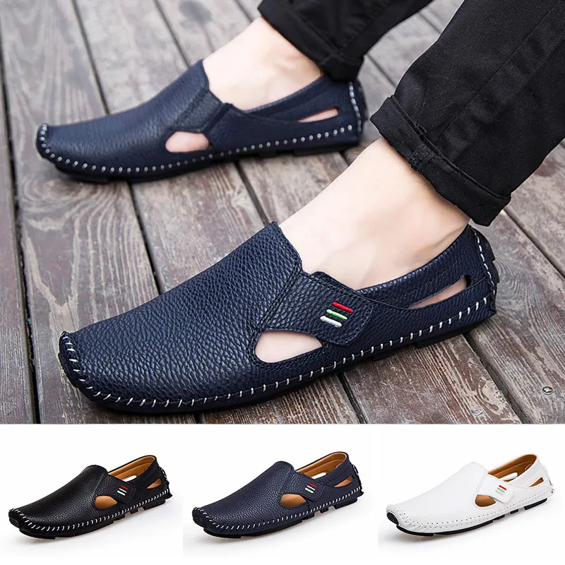 

Breathable Pu Leather Men Casual Shoes Slip On Flats Loafers Big Size Comfortable Driving Shoes Man Dress Shoes Zapatos Hombre