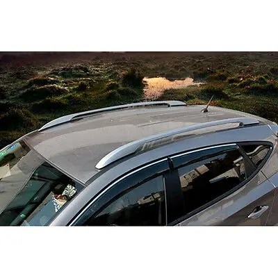

Серебристые боковые рейки багажник на крышу подходит для Mazda CX-5 CX5 2012 - 2016