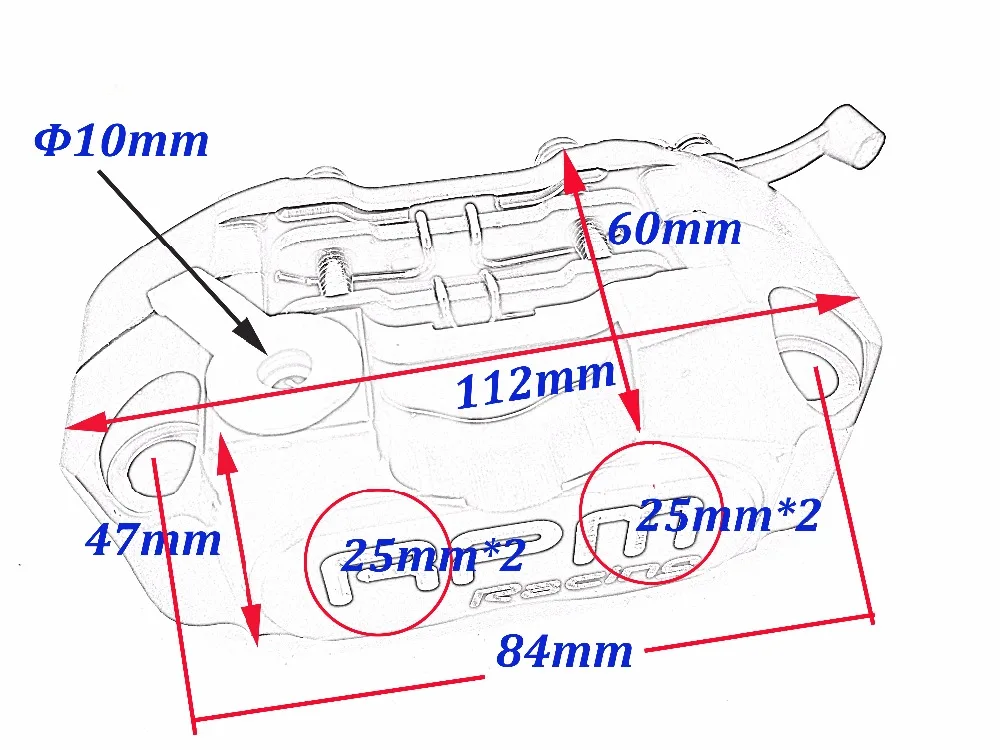 Кронштейн для насоса дискового тормоза мотоцикла скутера 200/220 мм|scooter brake caliper|disc