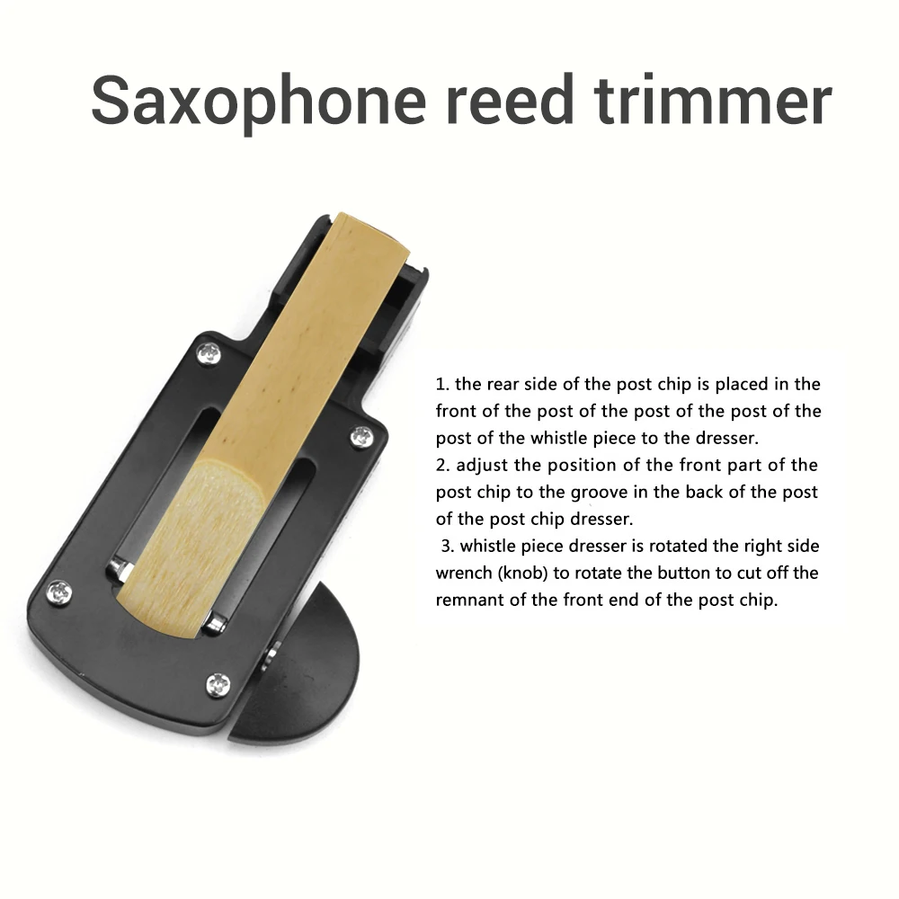 

Saxophone Reed Cutter Soprano Alto Tenor Saxophone Reed Trimmer Clarinet Reed Cutter Woodwind Instruments Repair Tool