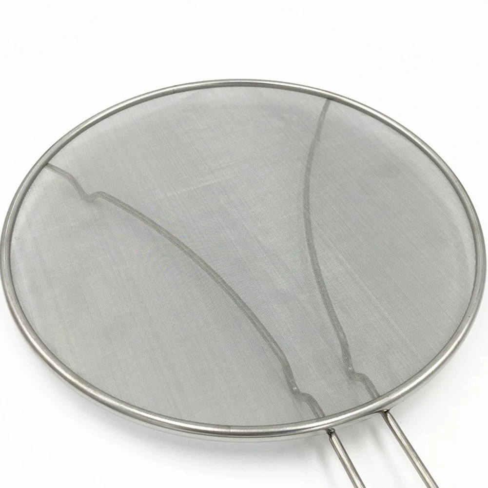 

Oil Splash Resist Practical Stainless Steel Portable Cooking Tool For Frying Pan Skillet Lid Grease Guard Splatter Screen