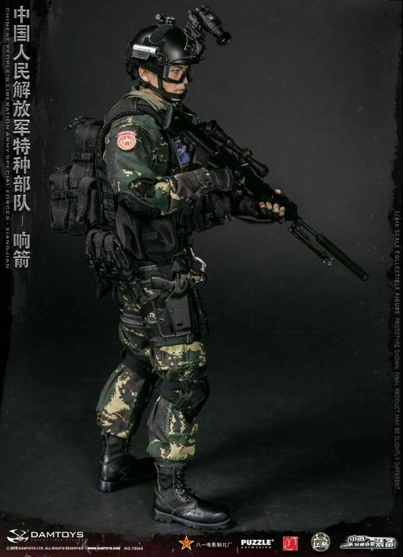 Полный набор экшн-фигурка DAMTOYS 1/6 Китайская армия PLA спецназ Xiang Jian 78048 солдат фигурка игрушки для фанатов коллекция
