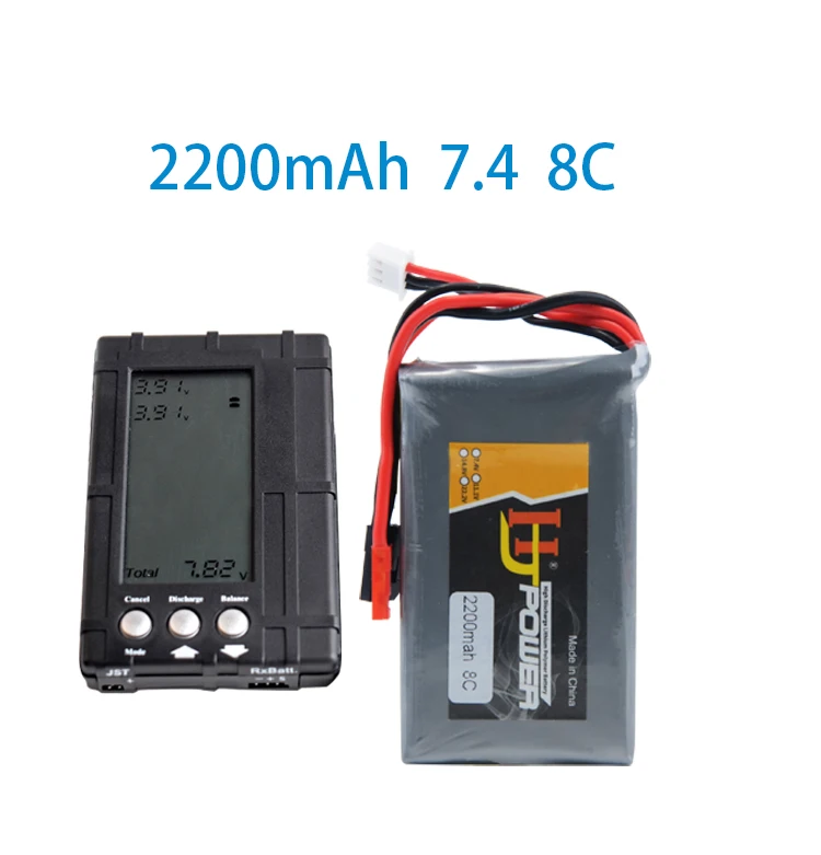 RC Li-Polymer 2S 7,4 V 2200MAH 8C Lipo батарея для Flysky GT3B T6/Futaba 14SG 2,4 Ghz FASSTest 14ch t10J передатчик