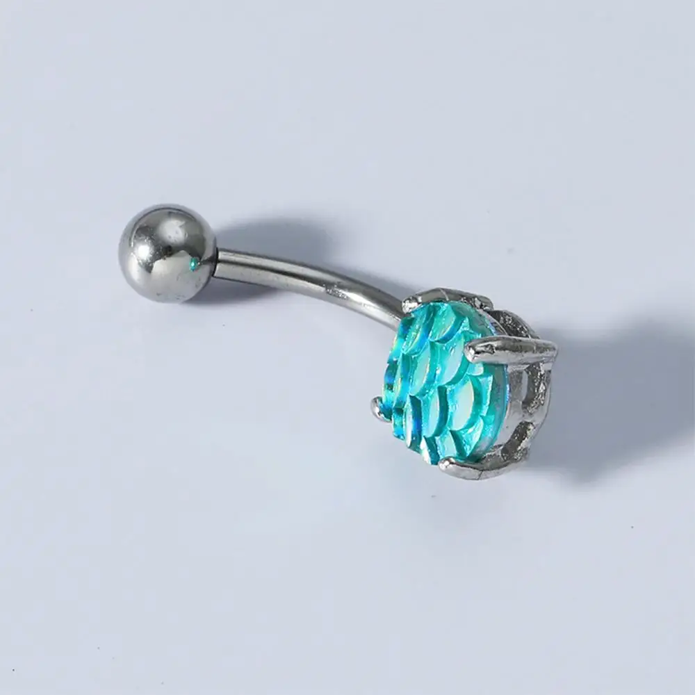 Кольцо-пуговица в виде рыбьей чешуи женское модное Ювелирное Украшение для