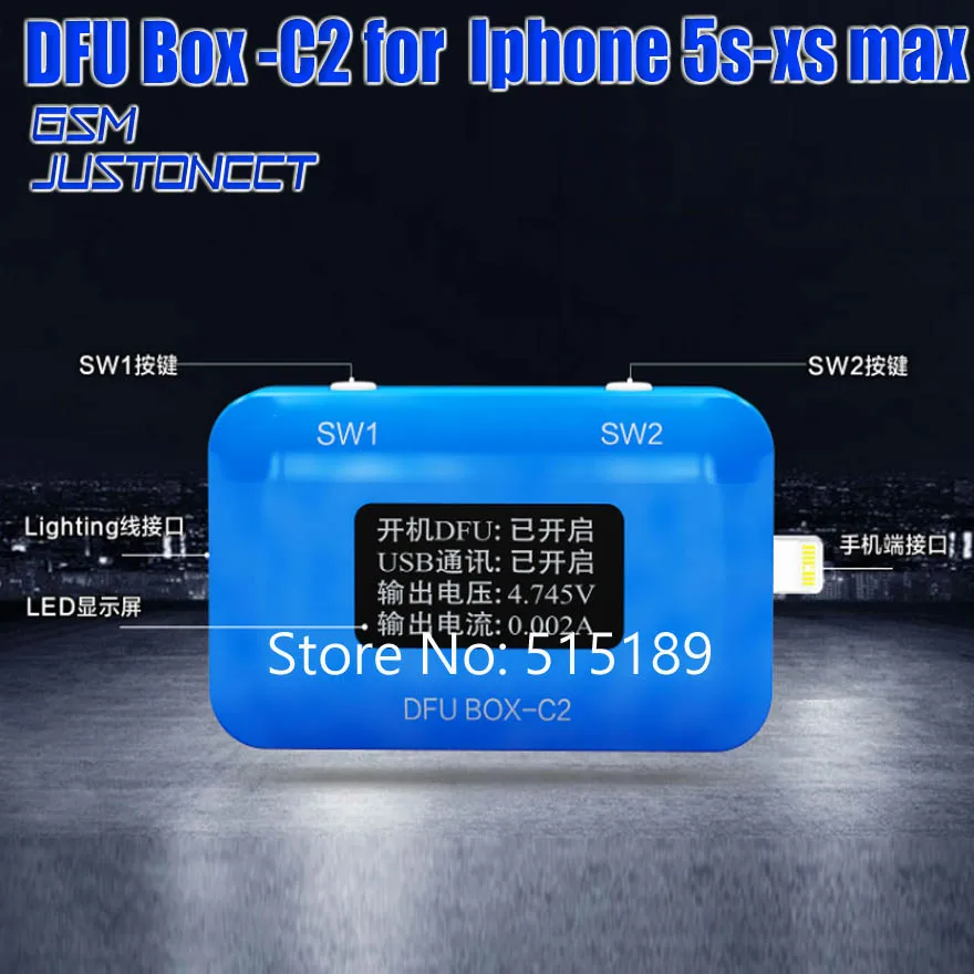 Плата JC DFU BOX C2 для iphone 5s xs max восстановление запуска IOS мгновенно SN/ECID/Информация о