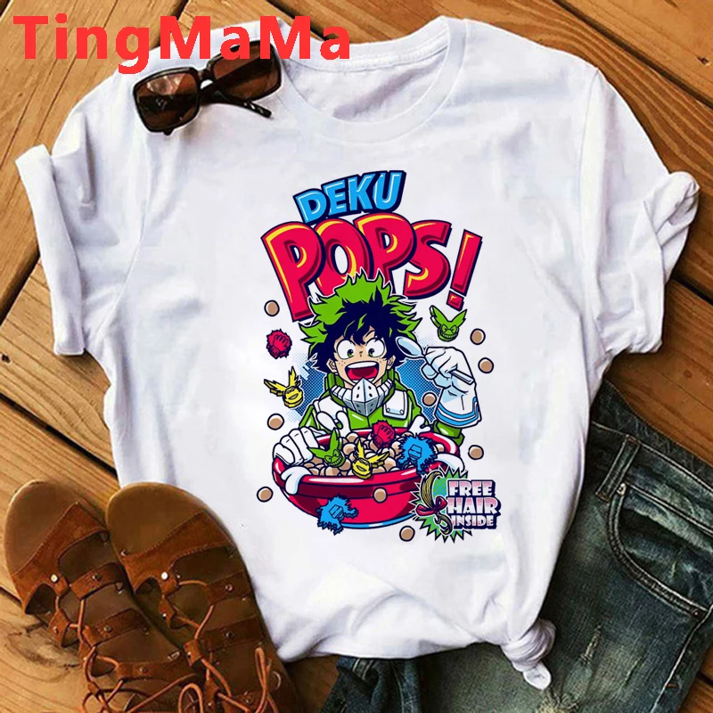 Футболка мужская с рисунком из японского аниме My Hero Academia летняя в стиле Харадзюку