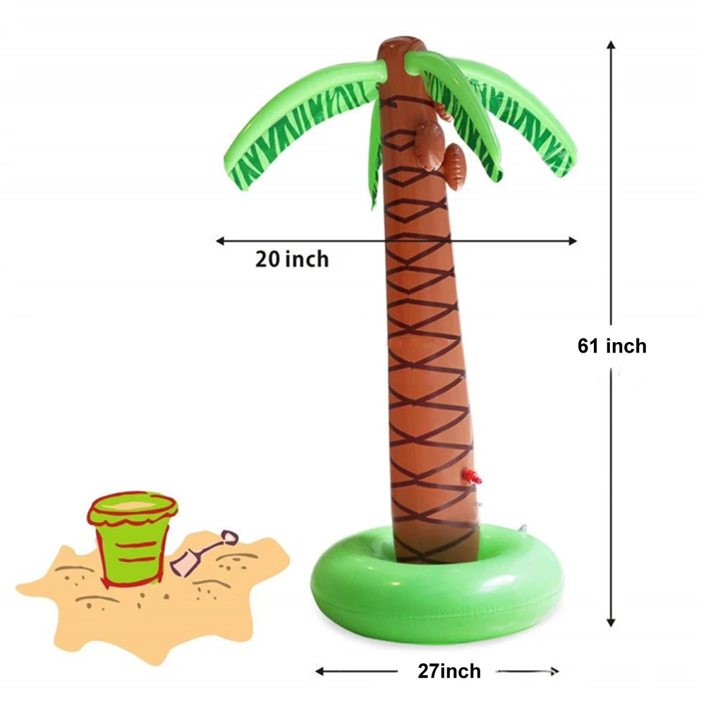 

Spray Water Spout Coconut Play Toy Tree Beach Lawn Educational Children Inflatable Summer Learning Study Toy Gifts