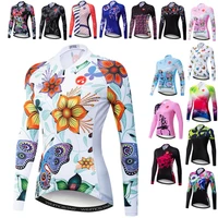 womens cycling jersey long sleeve mountain bike clothing tops autumn ladies bicycle shirt breathable cycle wear cycling jacket