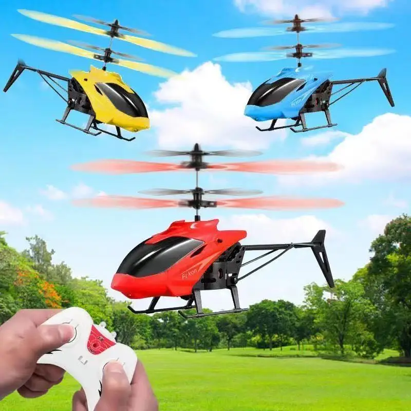 

Remote Control Airplane Helicopter Rechargeable Children's Toy Boy Induction Suspended UAV Aircraft Gift