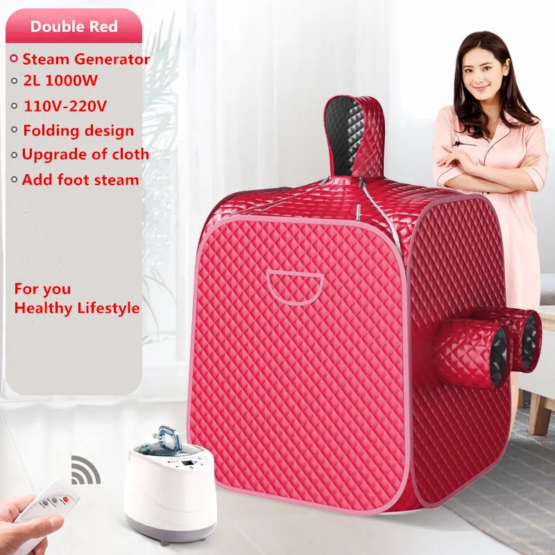 

Portable Sauna Room Steam Sauna Bath Portable Sauna Lose Weight Detox Machine With Foot Hole Steam Generator Private Home SPA
