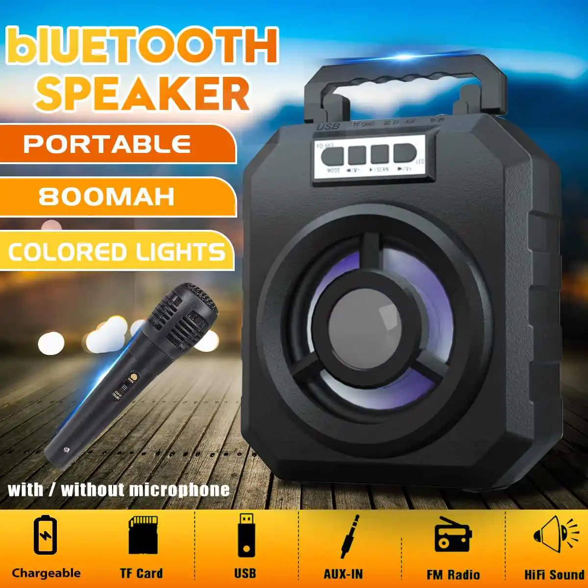 Bluetooth колонка Беспроводная Громкая звуковая система для телефона компьютера