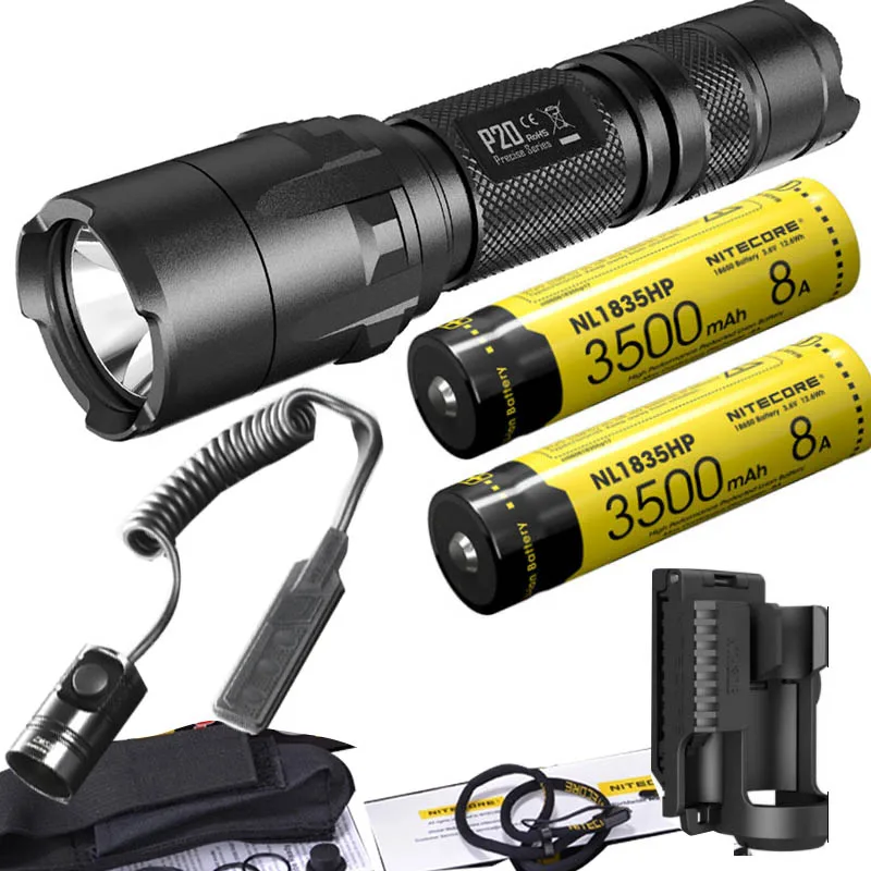 Фонарик NITECORE P20 CREE светодиодный фонарь с двумя переключателями макс. 800 лм для
