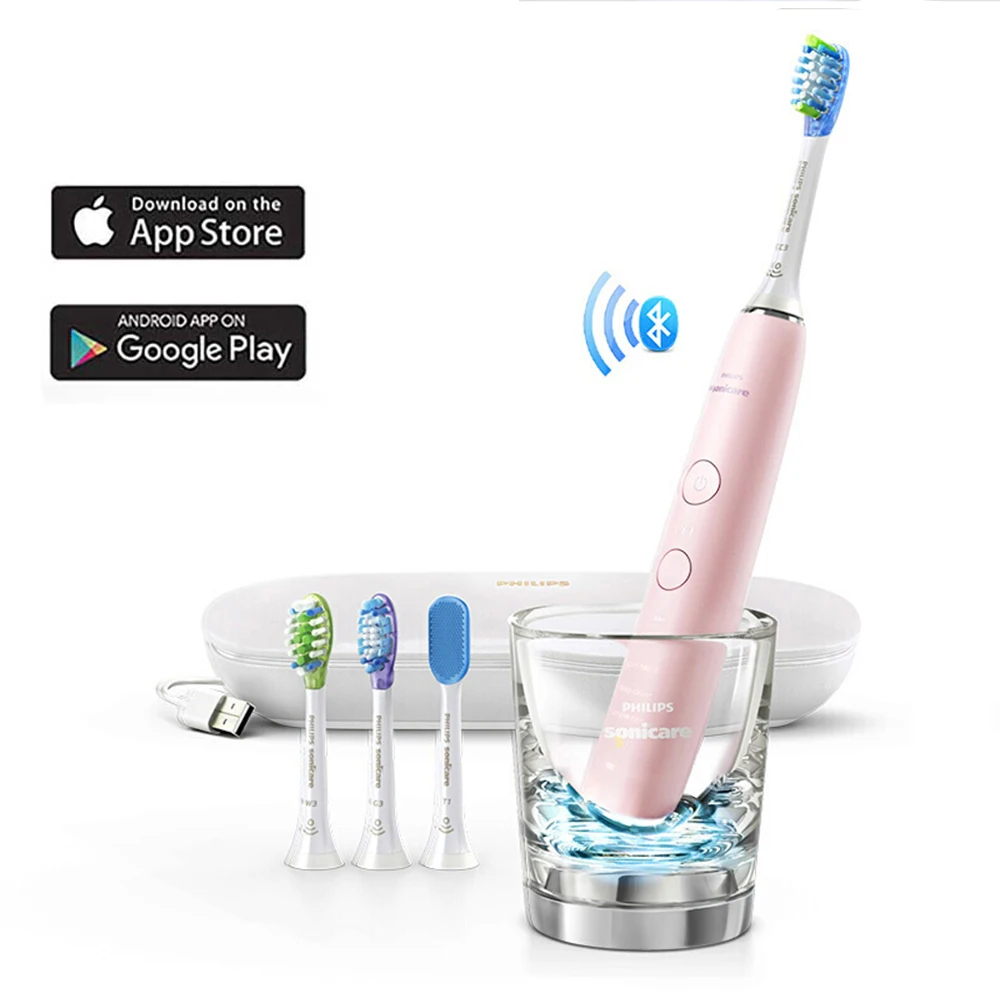 

Philips Sonicare DiamondClean Smart Sonic Electrict Toothbrush HX9924 Support App with Intelligent Brush Head Sensing, 5 Modes