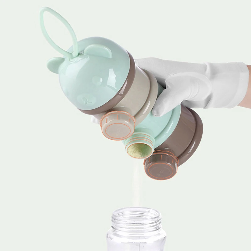 Новый 3/4 слоя туман медведь Портативный Детские Еда ящик для хранения с открытыми