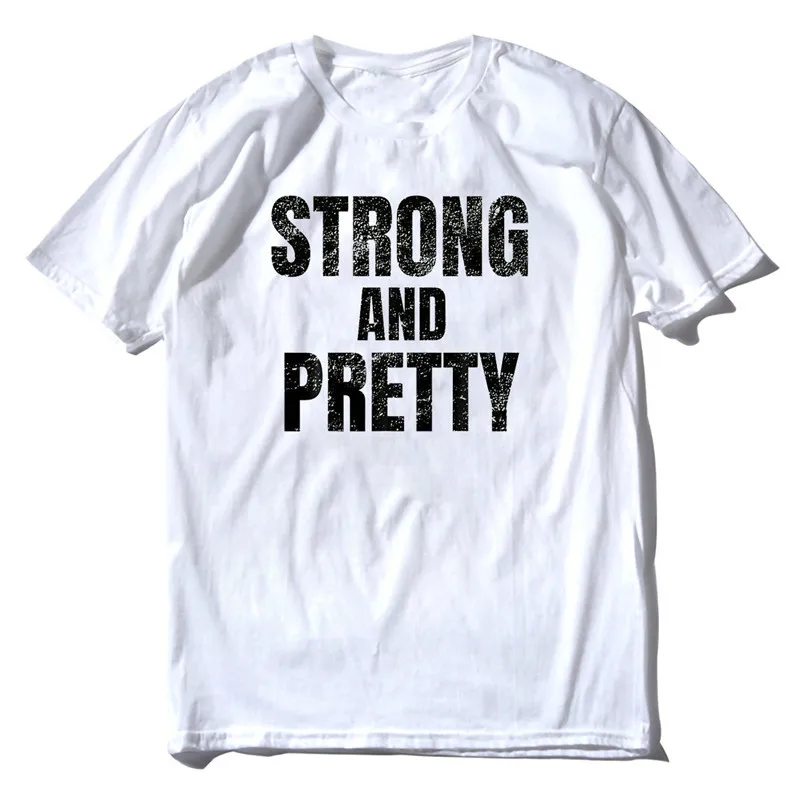 

Strong and Pretty Women T shirt funny strongman Workout Gym Gift