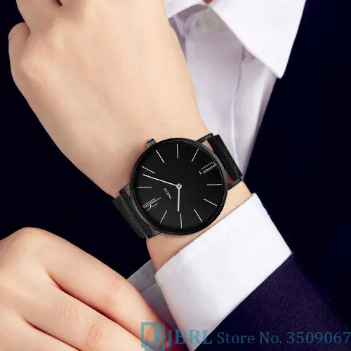 Новые кварцевые часы YAZOLE мужские наручные в простом деловом стиле для мужчин