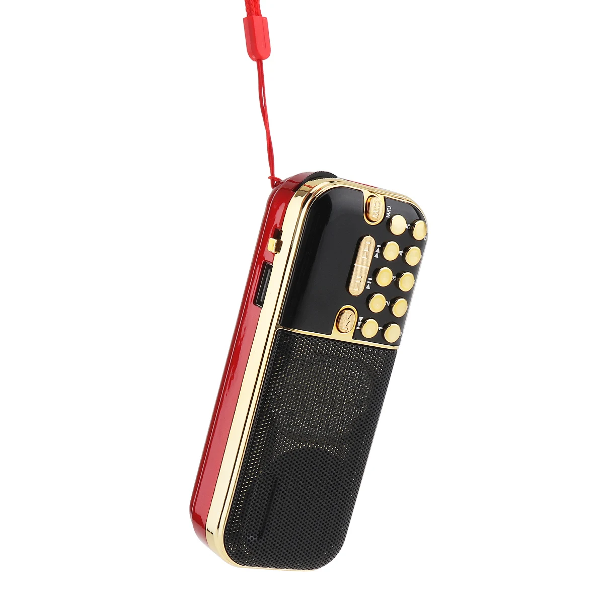 

E57 Portable Radio Mini Audio Card Speaker FM Radio with 3.5mm Headphone Jack for Home/Outdoor