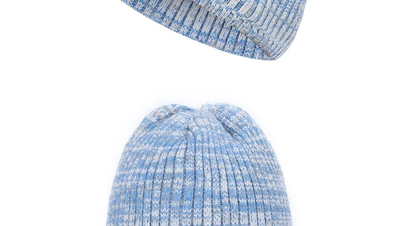 Fashion woman variegated knit hat autumn and winter warm high quality cotton hat Innocent cap ladies casual ski mask peas